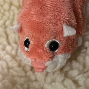 Zhu Zhu Pets Plush Hamster Talking Moving Toy - Pink & White